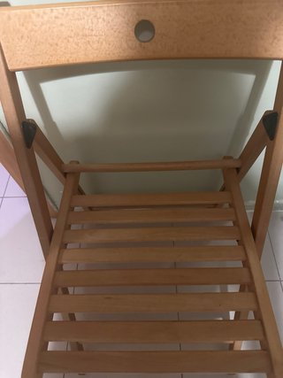 Silla de madera plegable