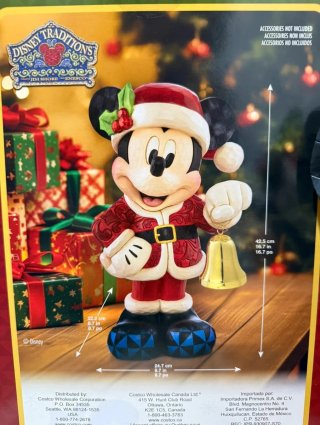 Figura Mickey Navidad Jim Shore Madera