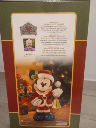 Figura Mickey Navidad Jim Shore Madera