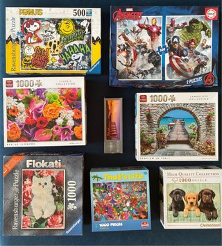 Lote de 7 Puzzles Ravensburger, King, Educa