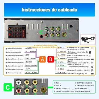 Radio Coche 1 DIN AWESAFE Pantalla Táctil