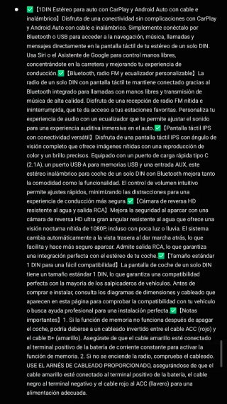 Radio Coche 1 DIN AWESAFE Pantalla Táctil
