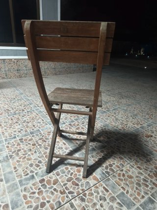Sillas de madera plegables
