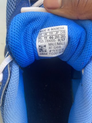 Zapatillas Adidas Running Azules Talla 46