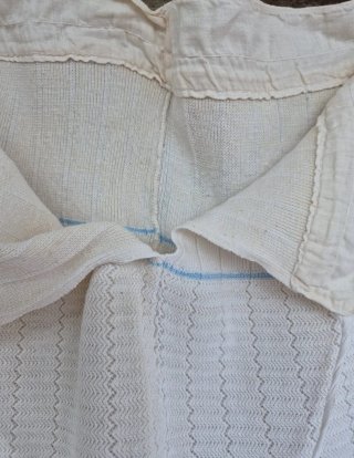 Falda vintage de punto calado cintura ajustable