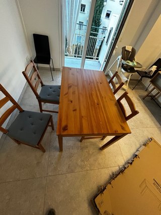Silla de comedor de madera IKEA
