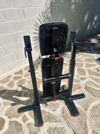 Banco musculación + barra