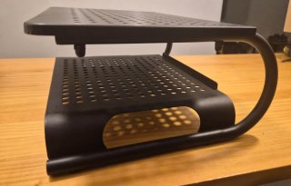 Suptek Soporte Elevador Monitor Metal Negro
