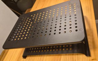 Suptek Soporte Elevador Monitor Metal Negro