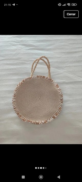 Bolso de mimbre grande para mujer