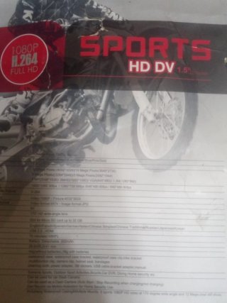 Cámara Deportiva HD DV 30M Sumergible