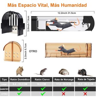 Trampa para ratones y ratas (captura viva)