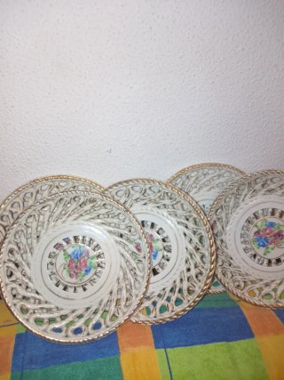 Piatti porcellana traforata Intrecciata a giorno
