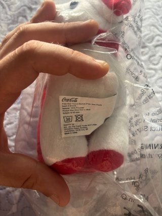 Oso peluche Coca-Cola Manta Roja
