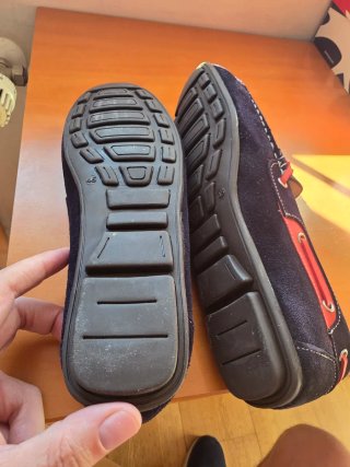 Mocasines Piel Ante Azul Marino Talla 45