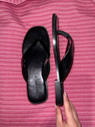 Sandalias Stradivarius Negras Talla 38
