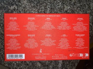 Mini profumi Les Parfums de France con scatola