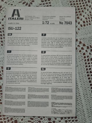 Maqueta Italeri ISU 122 N° 7043