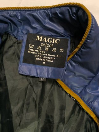 Chaqueta acolchada Magic Se azul mujer