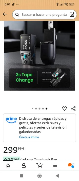 MILESEEY XTape1 Telémetro Láser Cinta Métrica