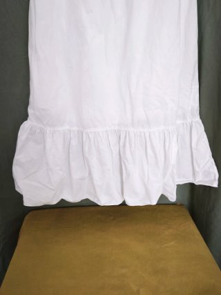 Vestido maxi branco  com folhos