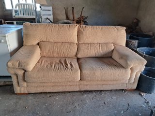 Sofá de 2 plazas beige