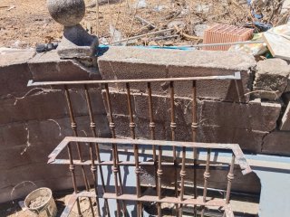 8 Rejas de ventana 180e todas de hierro forjado