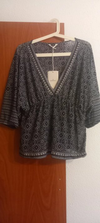 Blusa Springfield Talla L Estampada