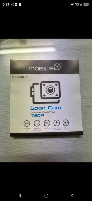 Cámara Deportiva MOBILE+ 720P