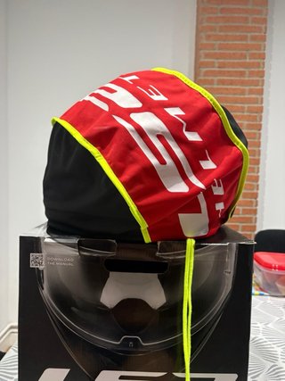 Casco Moto LS2 Carbono y Rojo