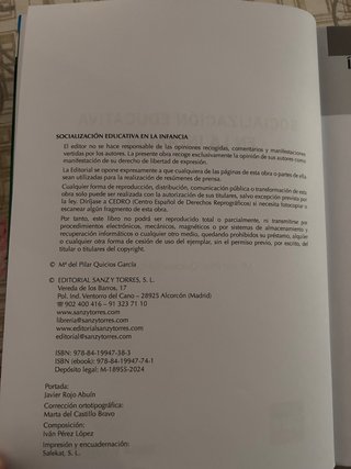 Libro UNED Socialización educativa en la infancia.