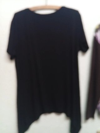Blusa negra Amo & Roma con strass talla M