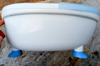 Masajeador de pies ECRON azul y blanco