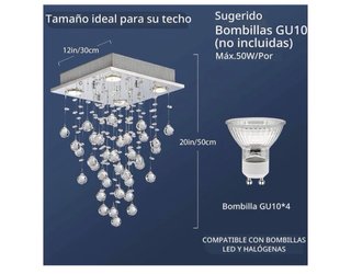 Lámpara de techo cristal BESTIER