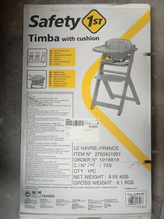 Trona Safety 1st Timba Madera Blanca