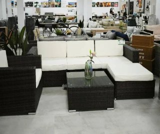 Conjunto Sofás Rattan Terraza Jardín Nuevo