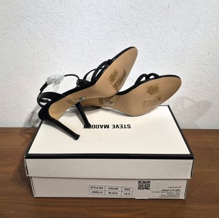 Sandali Steve Madden neri con strass Tg 41