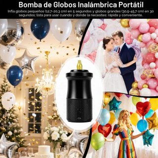 Inflador Eléctrico Portátil Globos