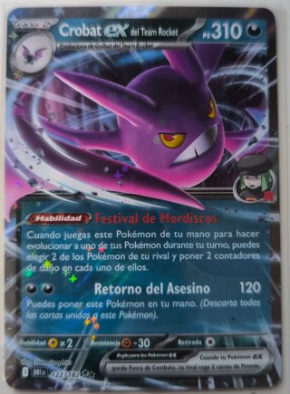 Crobat EX del Team Rocket 122/182 DRI
