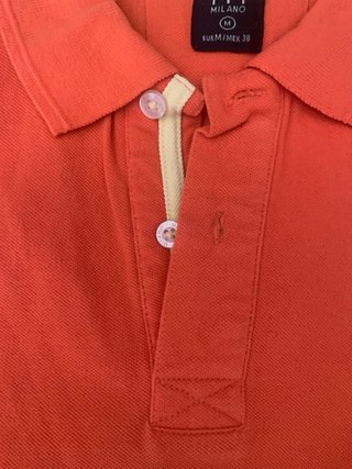 Polo MILANO salmón anaranjado talla M