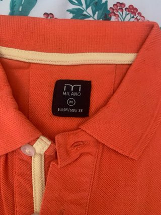 Polo MILANO salmón anaranjado talla M