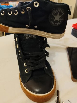 Converse All Star Bambas Negras Marrones