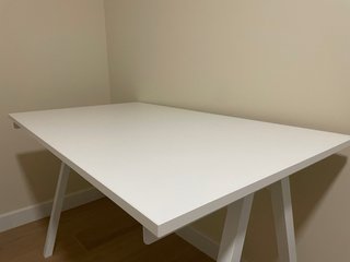 Mesa de escritorio IKEA Trotten Blanca