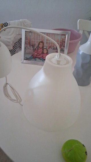 Lámpara colgante Ikea blanca