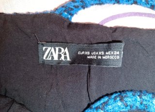 Vestito a maglia Zara blu Taglia XS