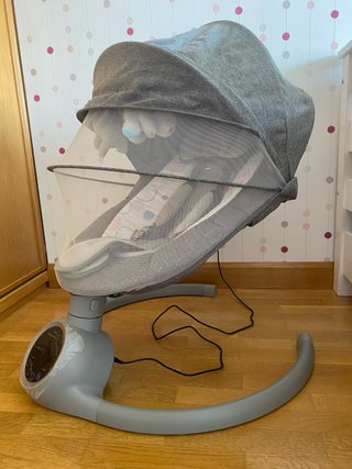 Hamaca Columpio Eléctrico Bebe2Luxe BB007 Gris