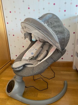 Hamaca Columpio Eléctrico Bebe2Luxe BB007 Gris