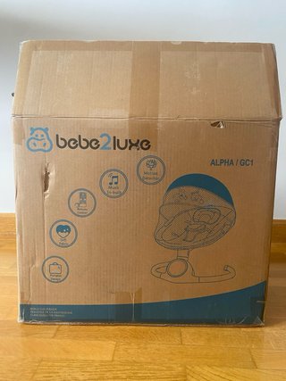 Hamaca Columpio Eléctrico Bebe2Luxe BB007 Gris