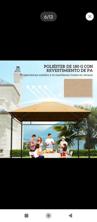 Lona de repuesto para pérgola