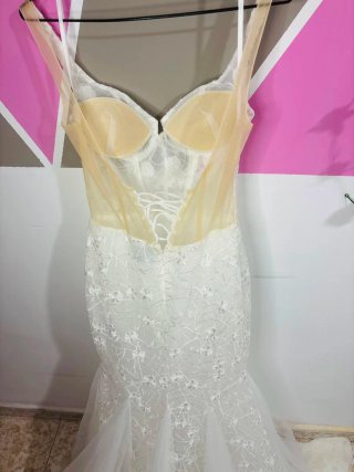 Vestido de Novia Sirena Encaje Nuevo